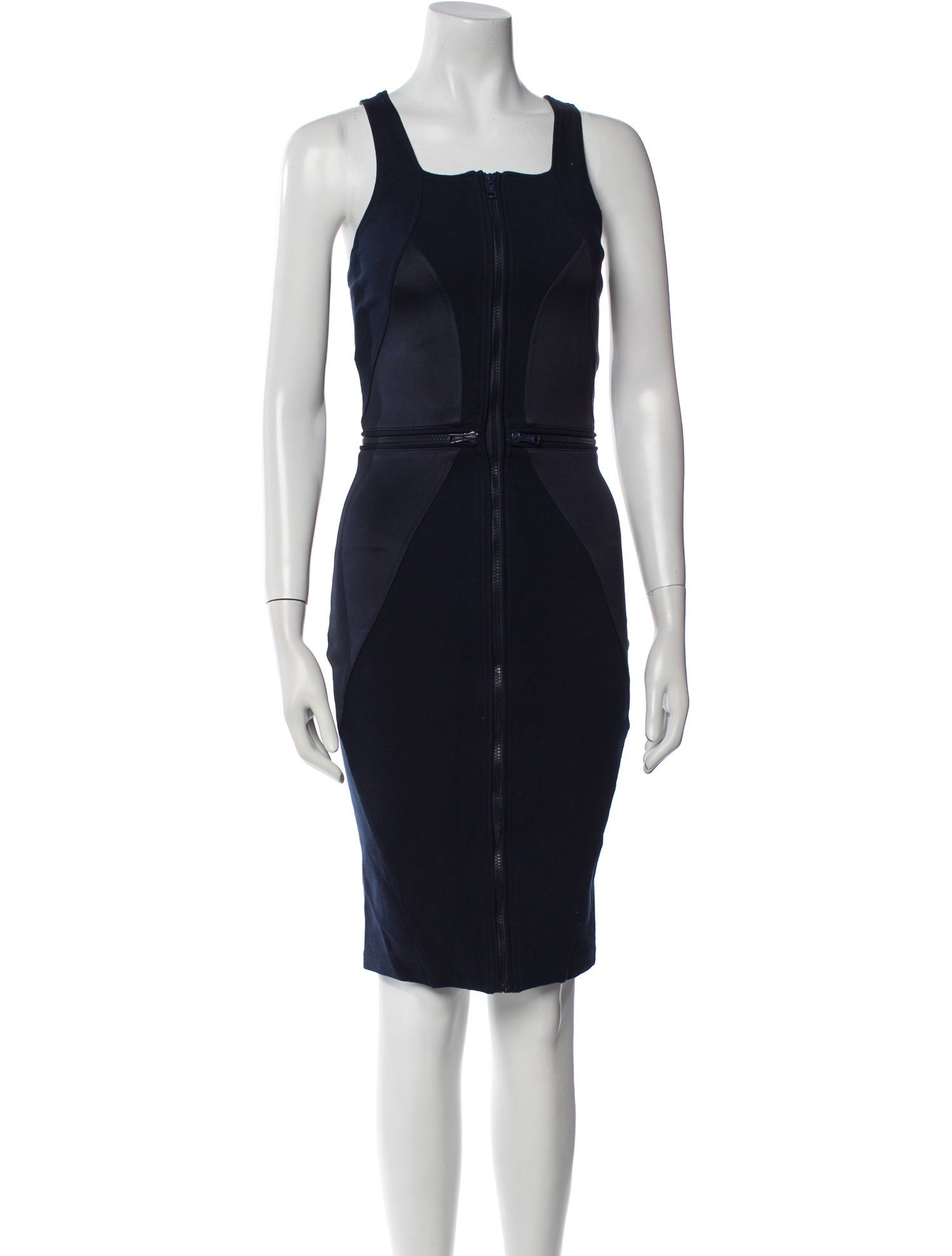 Givenchy Square Neckline Knee-Length Dress