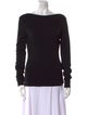Givenchy Bateau Neckline Long Sleeve Sweatshirt