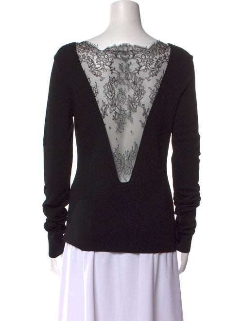 Givenchy Bateau Neckline Long Sleeve Sweatshirt