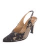 Givenchy Lace Animal Print Slingback Pumps