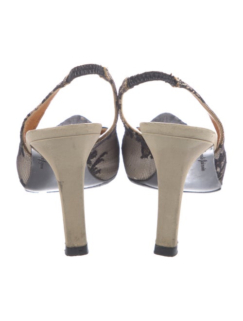 Givenchy Lace Animal Print Slingback Pumps