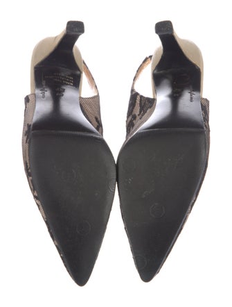 Givenchy Lace Animal Print Slingback Pumps