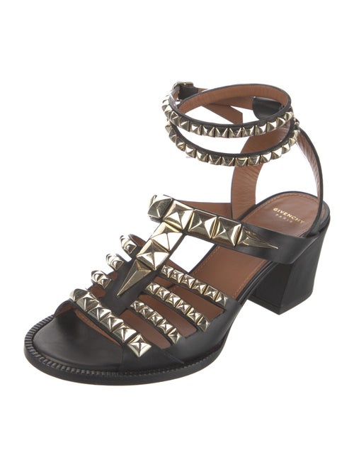 Givenchy Leather Studded Accents Gladiator Sandals
