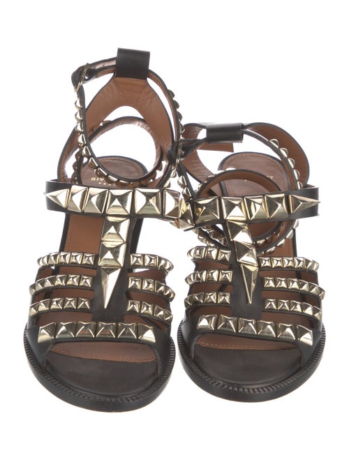 Givenchy Leather Studded Accents Gladiator Sandals