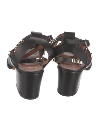 Givenchy Leather Studded Accents Gladiator Sandals