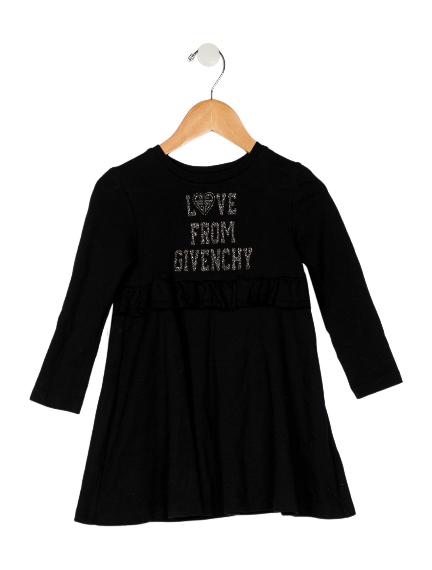 Givenchy Girls' Solid Embroidered Dress