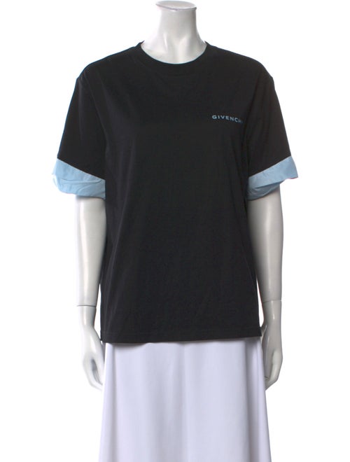 Givenchy Colorblock Pattern Crew Neck T-Shirt