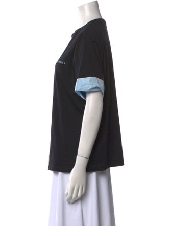 Givenchy Colorblock Pattern Crew Neck T-Shirt