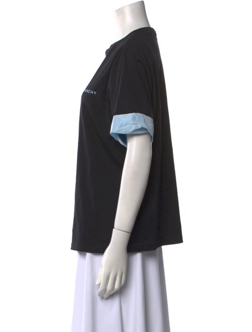 Givenchy Colorblock Pattern Crew Neck T-Shirt