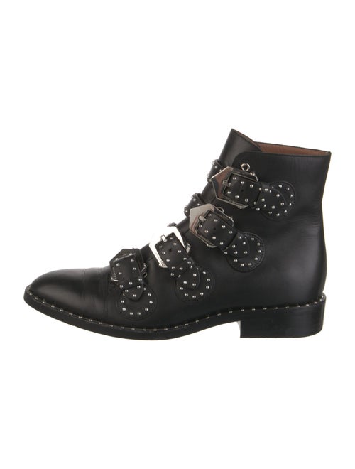 Givenchy Leather Studded Accents Combat Boots
