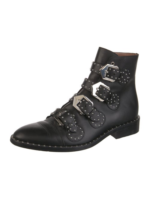 Givenchy Leather Studded Accents Combat Boots