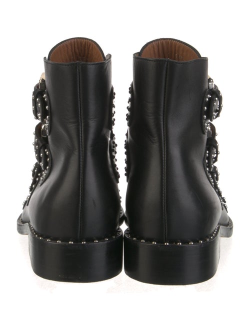 Givenchy Leather Studded Accents Combat Boots