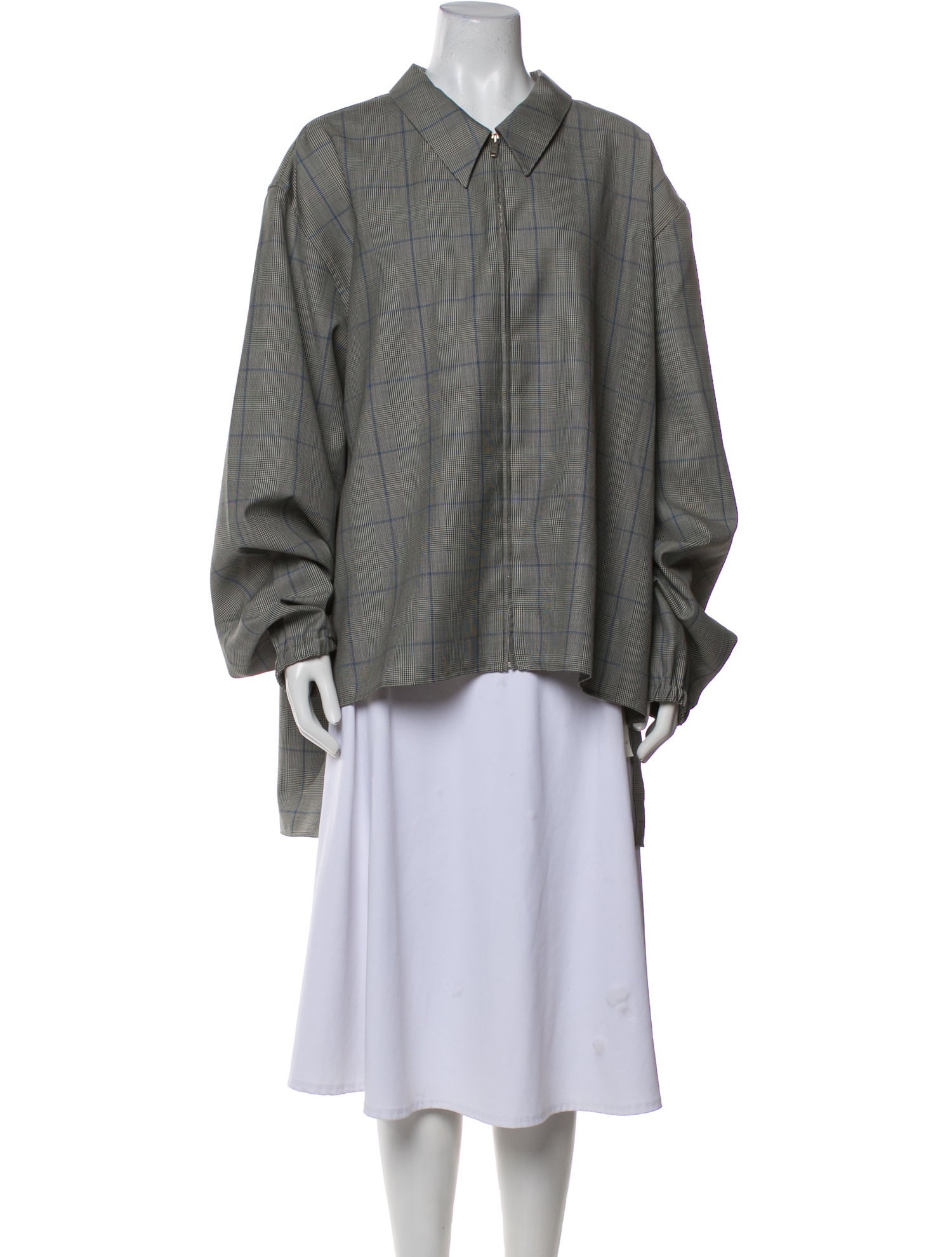 Givenchy Wool Plaid Print Blazer w/ Tags