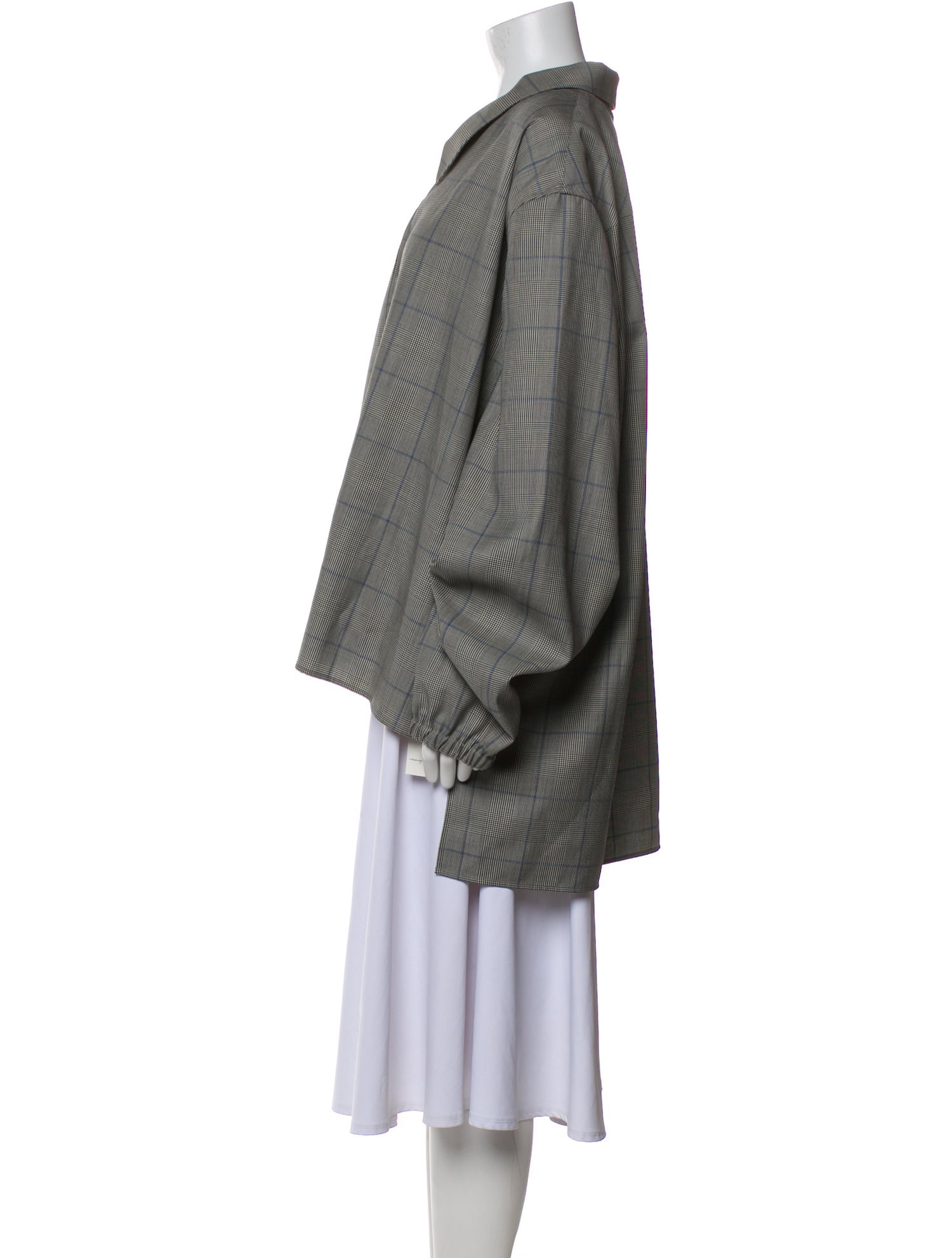 Givenchy Wool Plaid Print Blazer w/ Tags