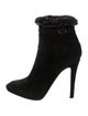 Givenchy Suede Ruffle Embellishment Boots