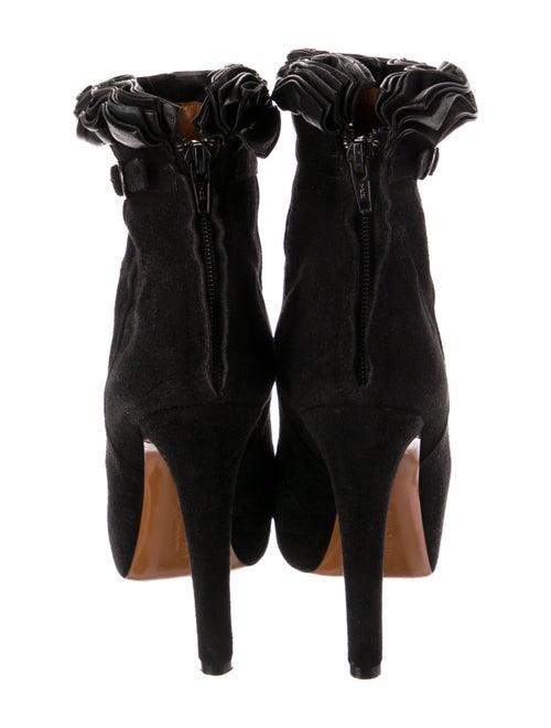 Givenchy Suede Ruffle Embellishment Boots