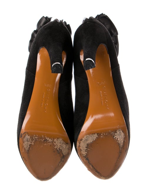Givenchy Suede Ruffle Embellishment Boots