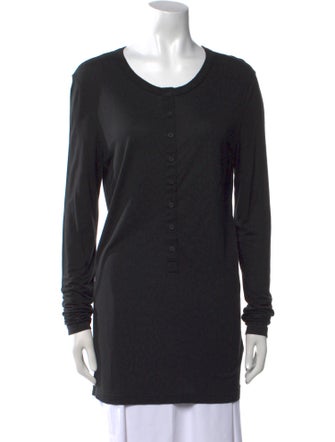 Givenchy Scoop Neck Long Sleeve Top