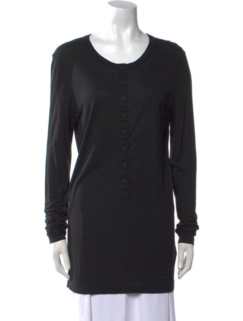 Givenchy Scoop Neck Long Sleeve Top