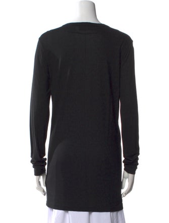Givenchy Scoop Neck Long Sleeve Top