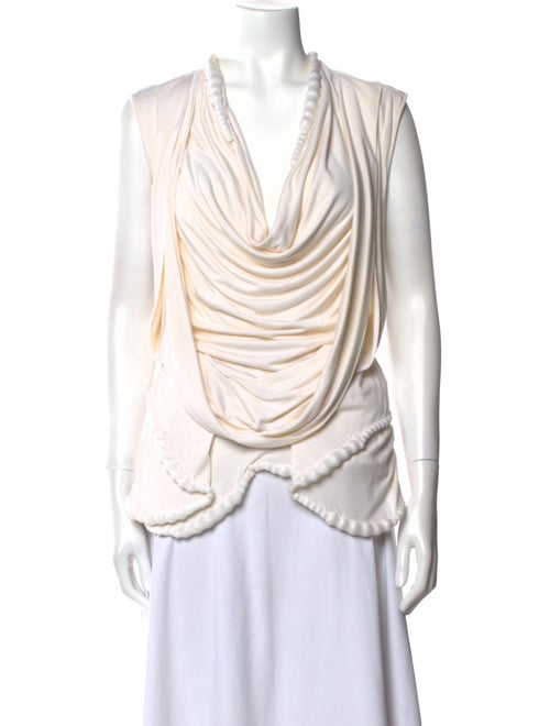 Givenchy Cowl Neck Sleeveless Blouse