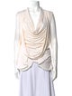 Givenchy Cowl Neck Sleeveless Blouse