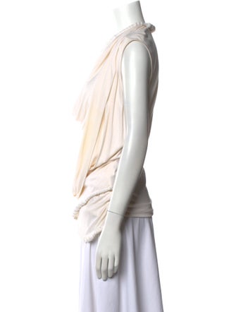 Givenchy Cowl Neck Sleeveless Blouse