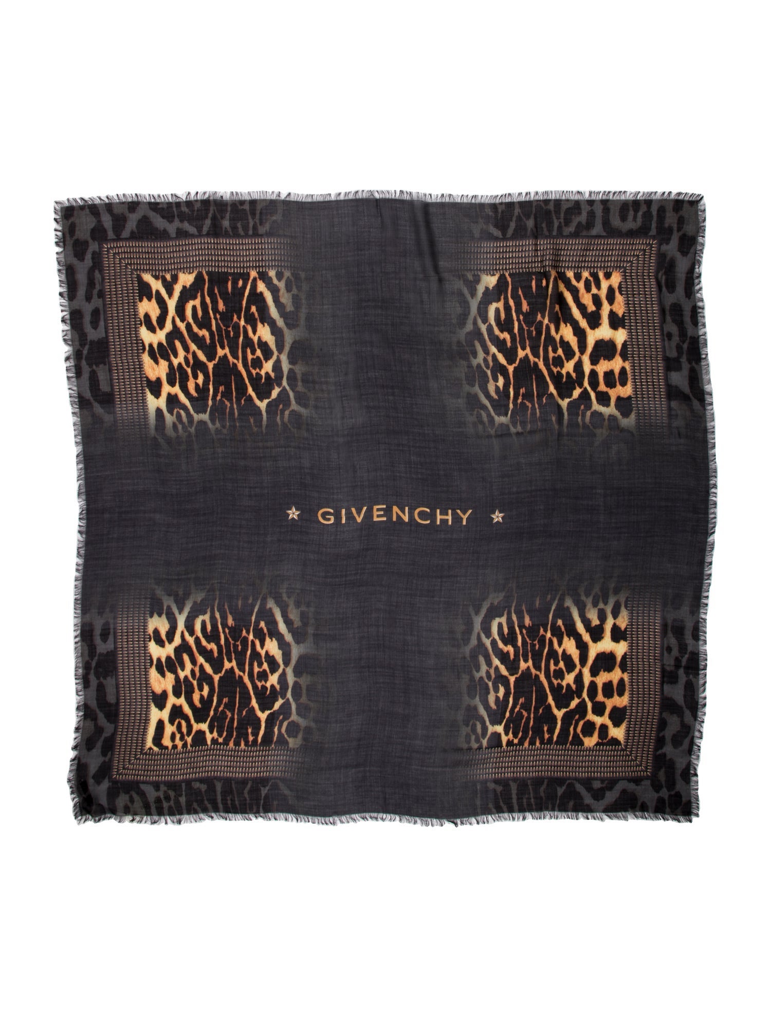 Givenchy Wool Printed Scarf w/ Tags