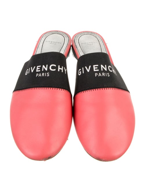 Givenchy Signature Logo Leather Mules