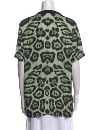 Givenchy Animal Print Crew Neck T-Shirt