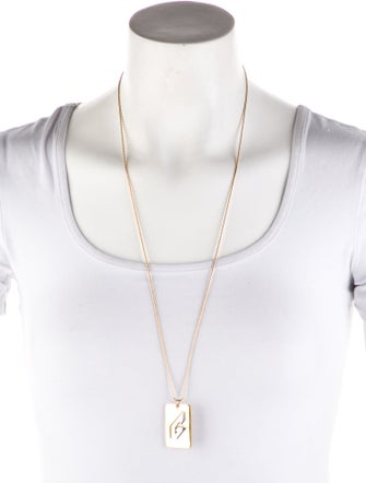 Givenchy Two Tone Pendant Necklace