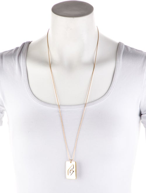 Givenchy Two Tone Pendant Necklace
