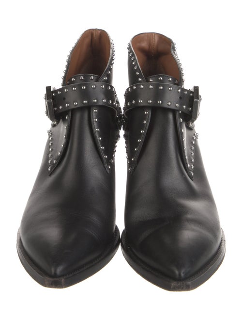 Givenchy Leather Studded Accents Western Boots