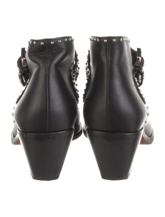 Givenchy Leather Studded Accents Western Boots