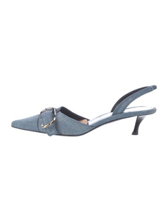 Givenchy Denim Slingback Pumps