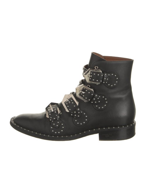 Givenchy Leather Studded Accents Combat Boots