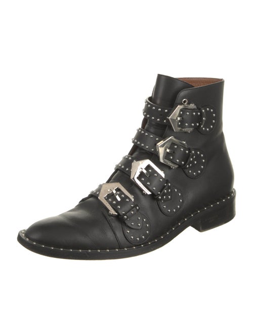 Givenchy Leather Studded Accents Combat Boots