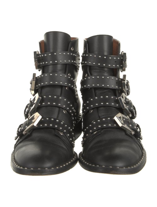 Givenchy Leather Studded Accents Combat Boots