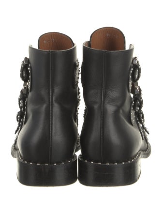 Givenchy Leather Studded Accents Combat Boots