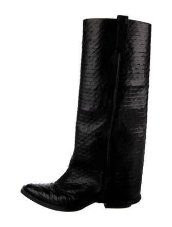 Givenchy Snakeskin Riding Boots