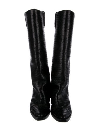 Givenchy Snakeskin Riding Boots