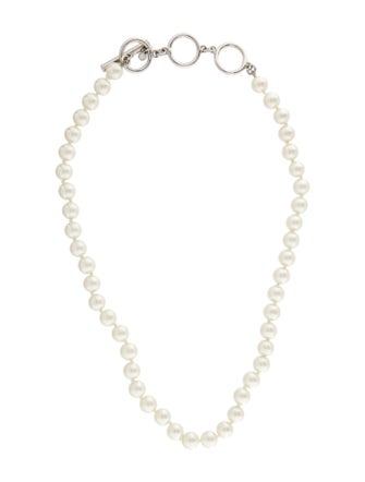 Givenchy Faux Pearl Bead Strand Necklace