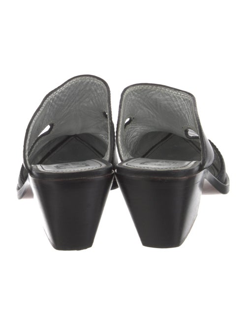 Givenchy Leather Cutout Accent Mules