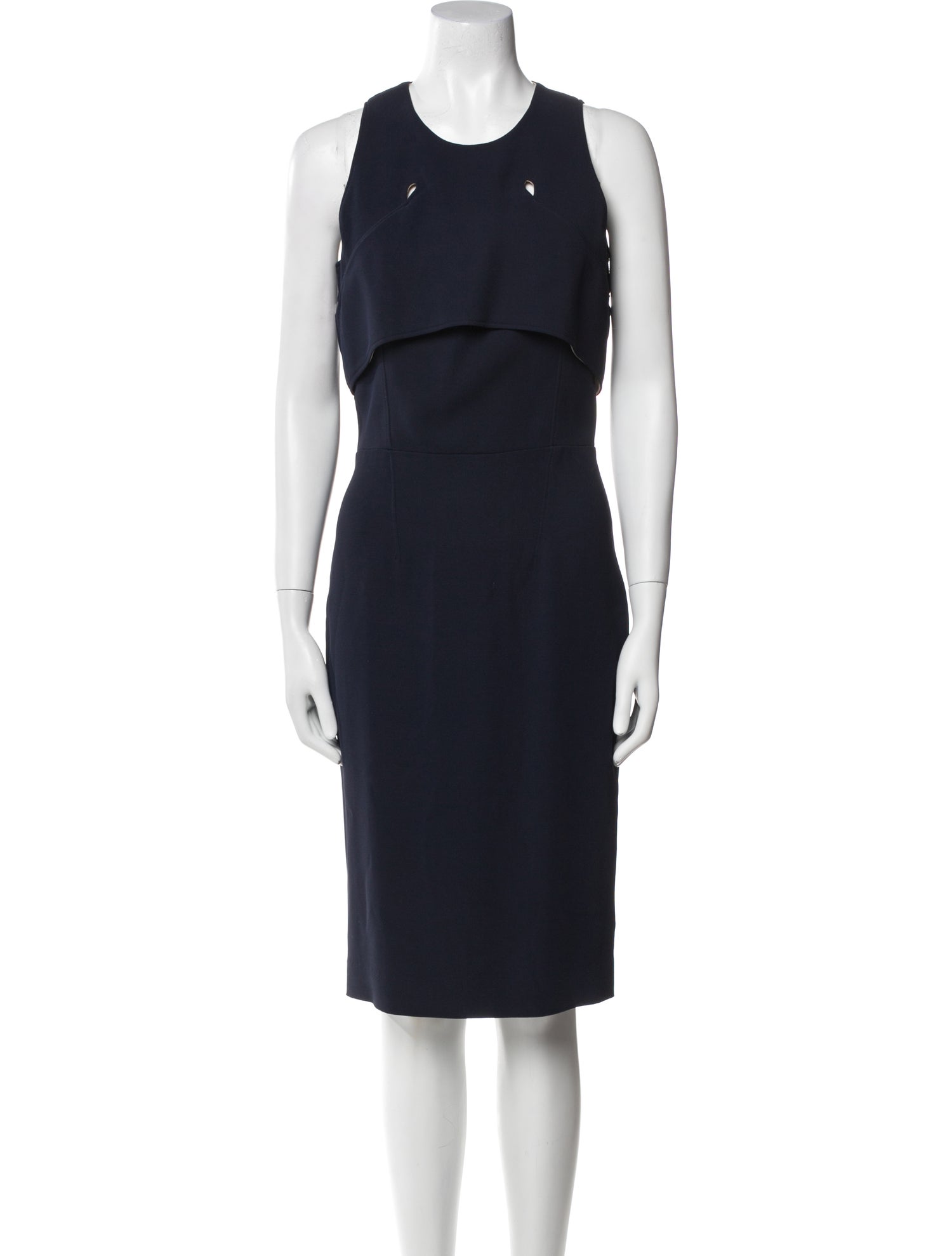 Givenchy Crew Neck Midi Length Dress