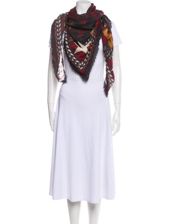 Givenchy Wool Printed Scarf