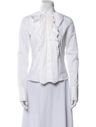 Givenchy Long Sleeve Button-Up Top