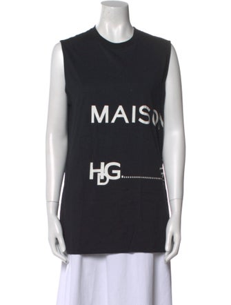 Givenchy Graphic Print Crew Neck Top