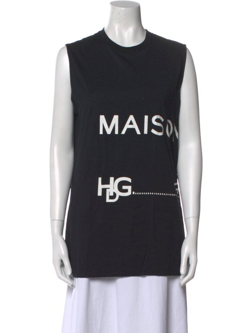 Givenchy Graphic Print Crew Neck Top