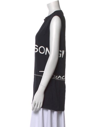 Givenchy Graphic Print Crew Neck Top