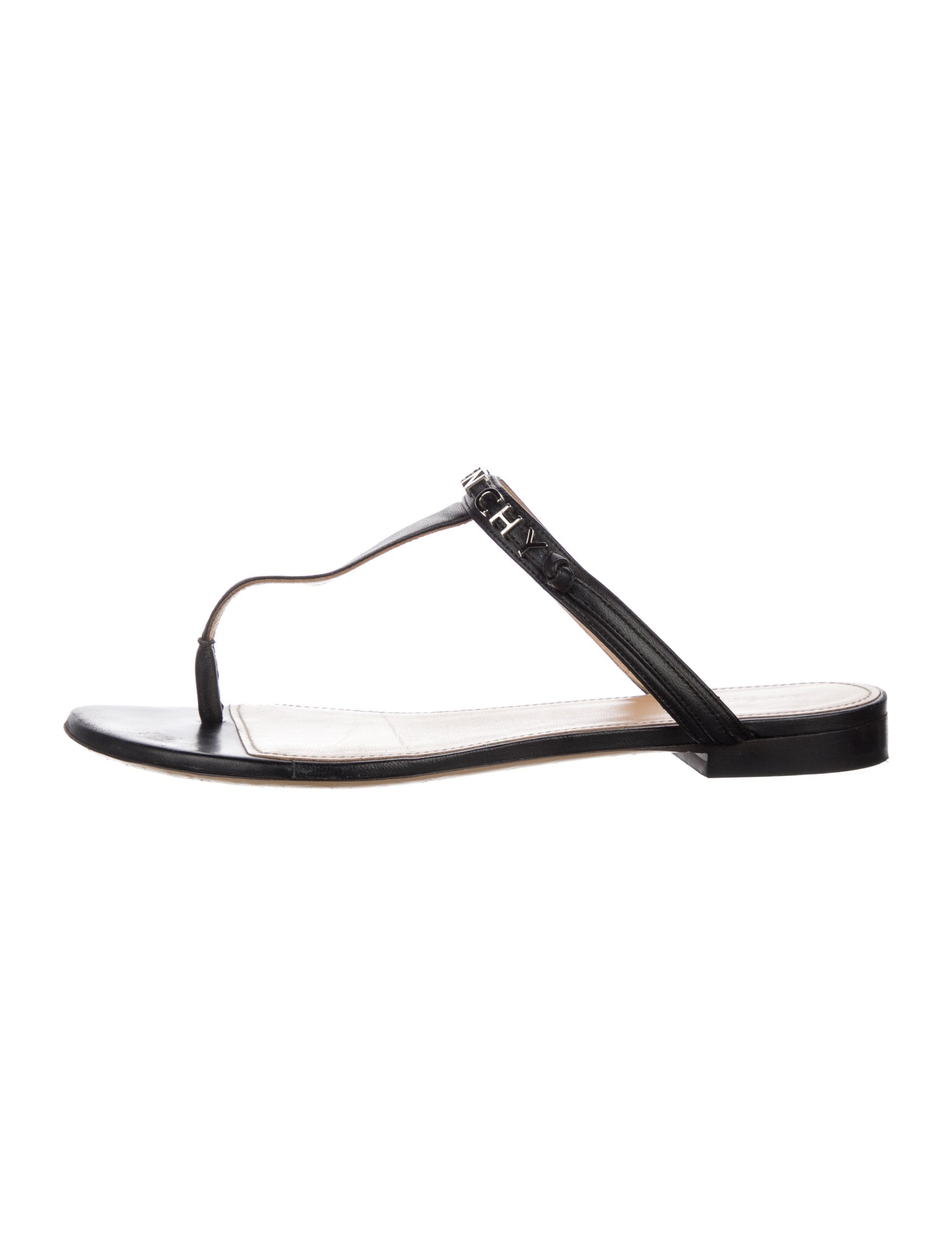 Givenchy Leather T-Strap Sandals